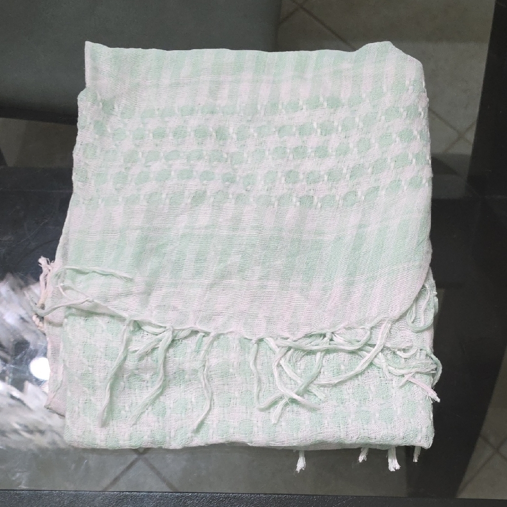 Source Unknown Mint Green Scarf